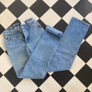 Vintage Rockies Slim Fit Bareback High-Rise Blue Denim Jeans